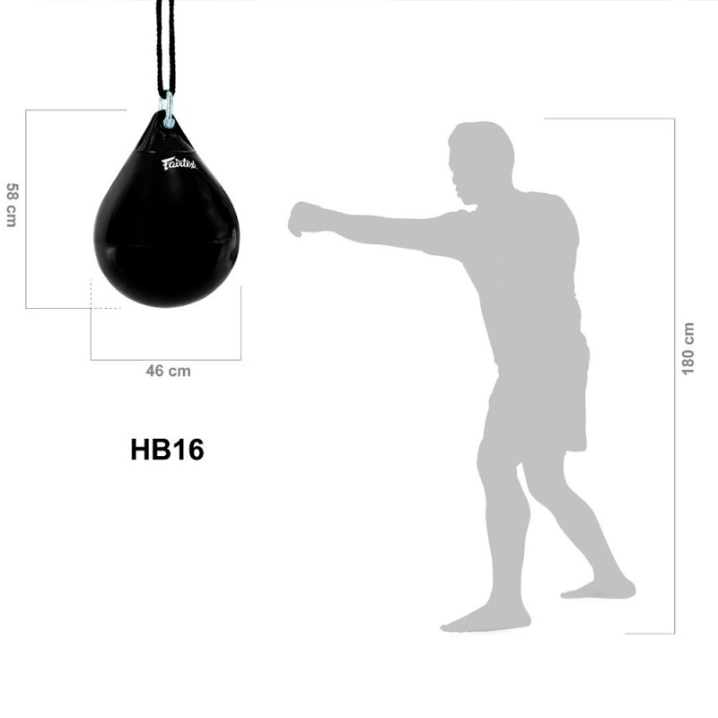 Fairtex HB16 Боксерская Груша Водоналивная "Water Heavy Bag" Черный	