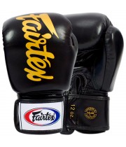 Fairtex BGV19 Боксерские Перчатки Тайский Бокс "Deluxe Tight-Fit" Черные