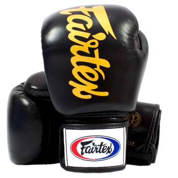 Fairtex BGV19 Боксерские Перчатки Тайский Бокс "Deluxe Tight-Fit" Черные