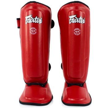 Детская Защита Голени Fairtex SPK9 Тайский Бокс Красный