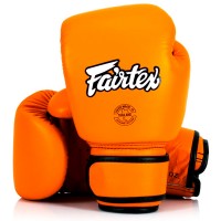 Fairtex BGV16 Боксерские Перчатки Женские "Real Leather" Оранжевые