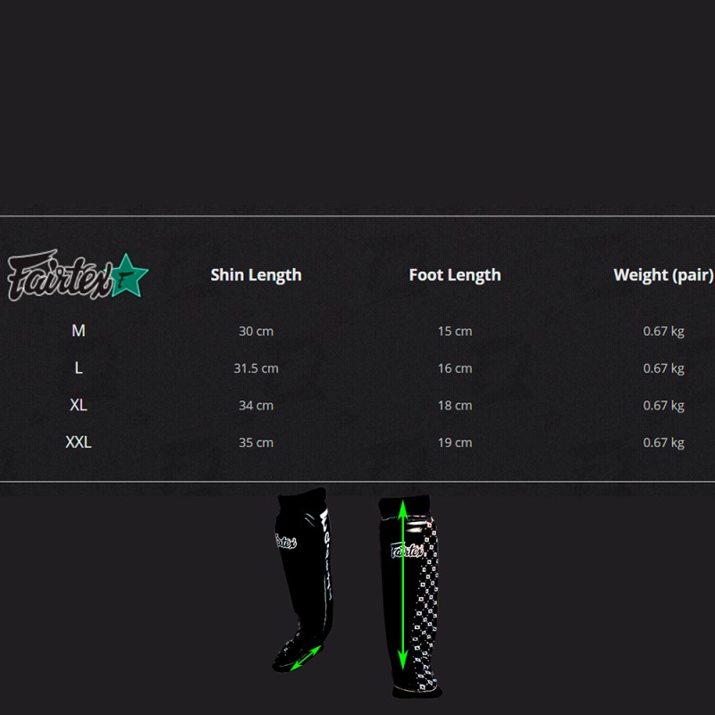Fairtex SP6 Защита Голени "ММА Стиль" Черный