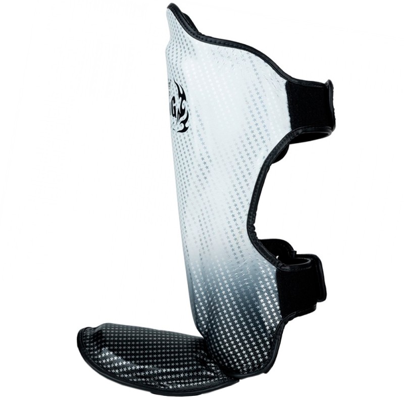 Top King TKSGSS-01 Защита Голени Тайский Бокс "Super Star" Серебряный