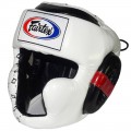 Шлем Fairtex HG10 Белый с Черным