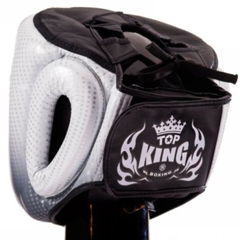 Top King TKHGSS-01 Боксерский Шлем Тайский Бокс "Super Star" Белый	
