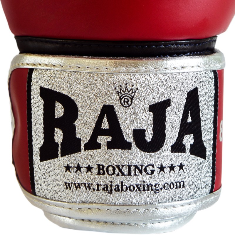 Raja Boxing Боксерские Перчатки Тайский Бокс "Double Line" Красные