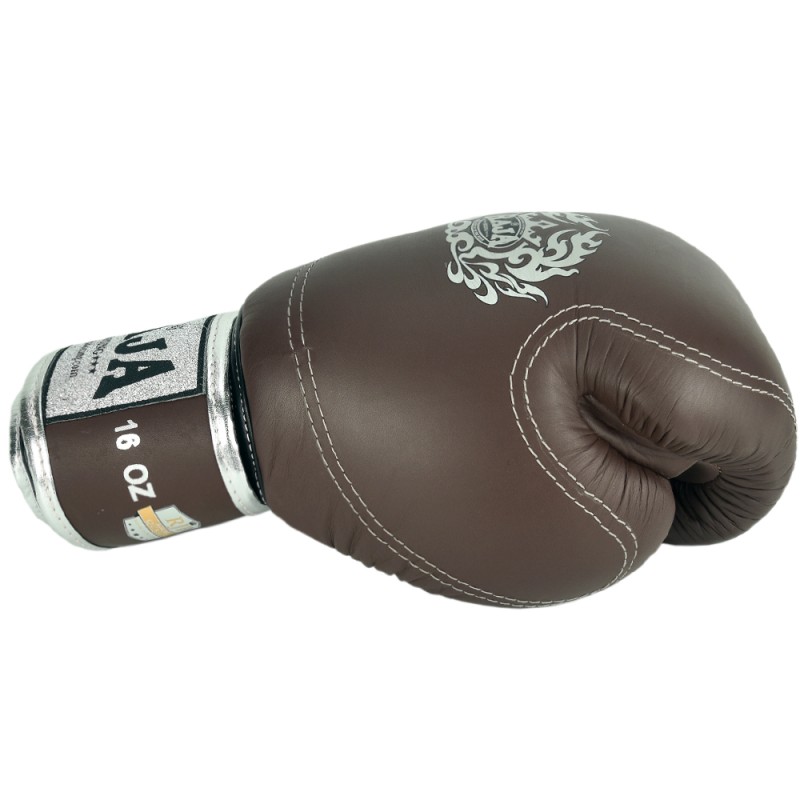 Raja Boxing Боксерские Перчатки Тайский Бокс "Double Line" Коричневые