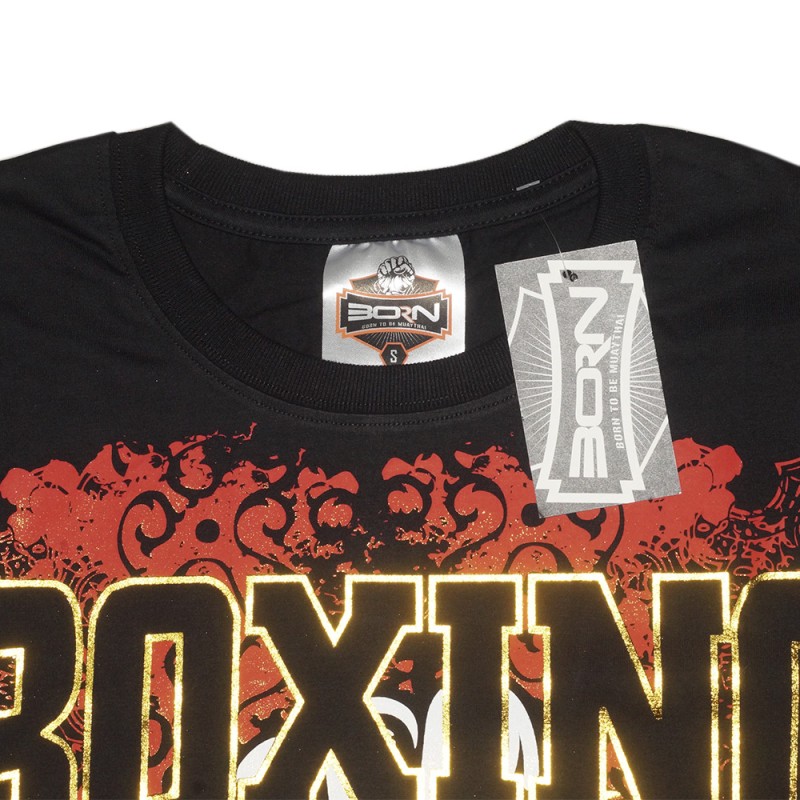  Born To Be MT8002 Футболка Тайский Бокс Хлопок Черная