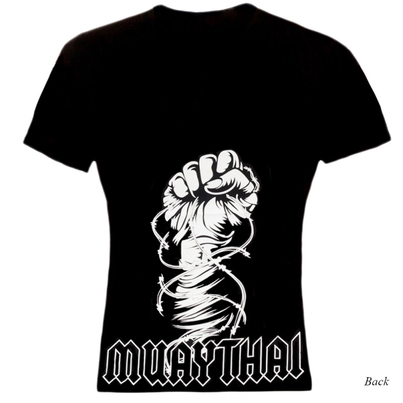  Born To Be MT8002 Футболка Тайский Бокс Хлопок Черная