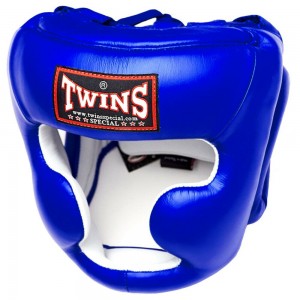 Twins Special HGL3 Боксерский Шлем Тайский Бокс Классический Синий