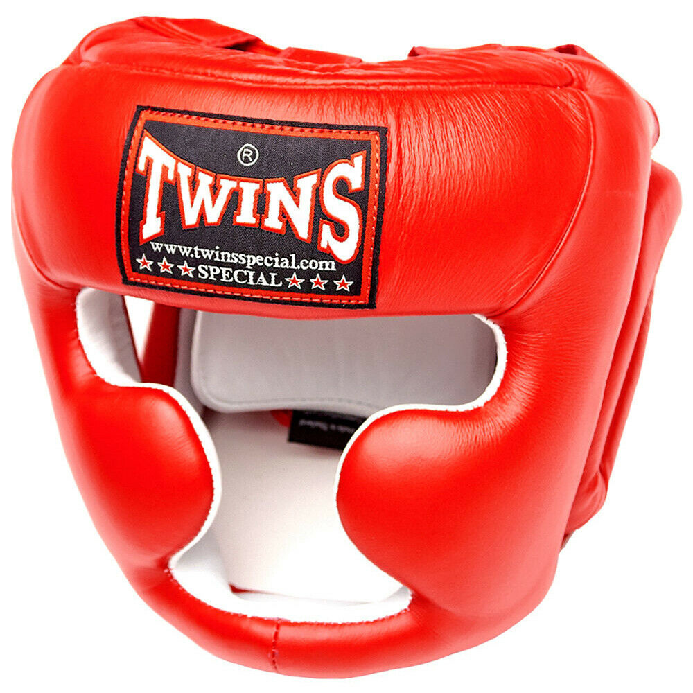 Twins Special HGL3 Боксерский Шлем Тайский Бокс Классический Красный