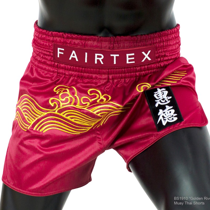 Fairtex BS1910 Шорты Тайский Бокс "Golden River" Размер S