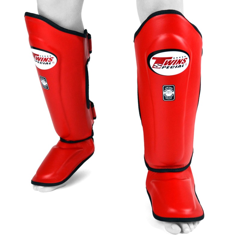 Twins Special SGL10 Защита Голени Тайский Бокс Красный 