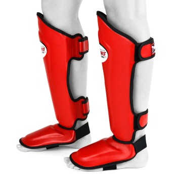 Twins Special SGL10 Защита Голени Тайский Бокс Красный 