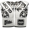 Fairtex BGVGL2 "Glory" Боксерские Перчатки Тайский Бокс Шнурки Белые