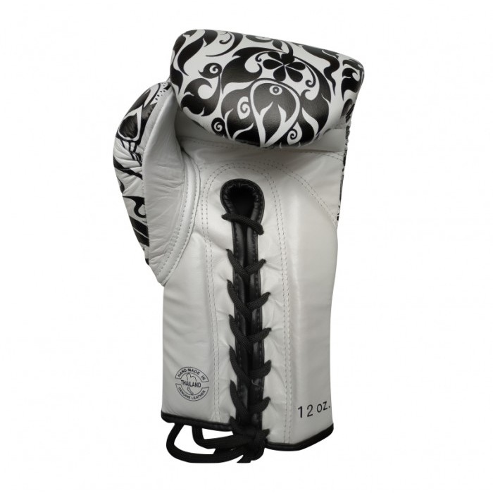 Fairtex BGVGL2 "Glory" Боксерские Перчатки Тайский Бокс Шнурки Белые