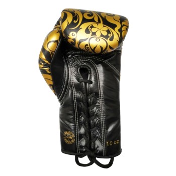 Fairtex BGVGL2 "Glory" Боксерские Перчатки Тайский Бокс Шнурки Черные