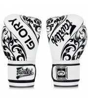 Fairtex BGVG2 "Glory" Боксерские Перчатки Тайский Бокс Липучка Белые