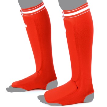 Fairtex SPE1 Защита Голени "Elastic Shin Pads" Красный