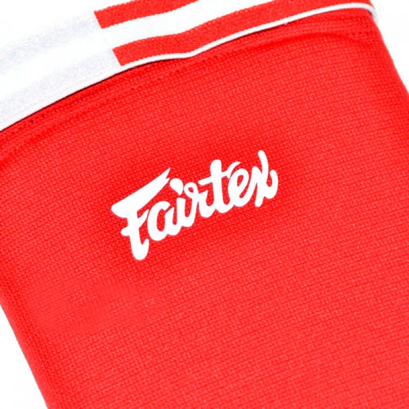 Fairtex SPE1 Защита Голени "Elastic Shin Pads" Красный