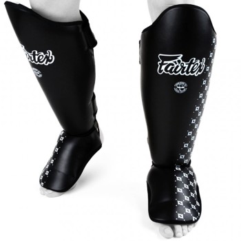 Детская Защита Голени и Стопы Fairtex SP5 Тайский Бокс Черная