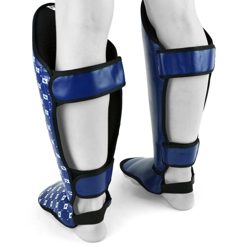 Детская Защита Голени и Стопы Fairtex SP5 Тайский Бокс Синяя