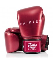 Fairtex BGV22 Боксерские Перчатки Тайский Бокс "Metallic" Красные