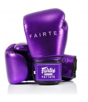 Fairtex BGV22 Боксерские Перчатки Тайский Бокс "Metallic" Пурпур