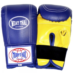 "Muay Thai" Снарядные Перчатки Тайский Бокс Синие 