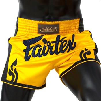 Fairtex BS1701 Шорты Тайский Бокс "Slim" Жёлтые