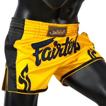 Fairtex BS1701 Шорты Тайский Бокс "Slim" Жёлтые
