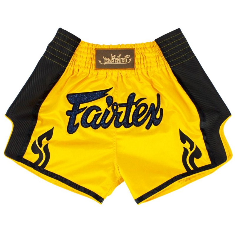 Fairtex BS1701 Шорты Тайский Бокс "Slim" Жёлтые