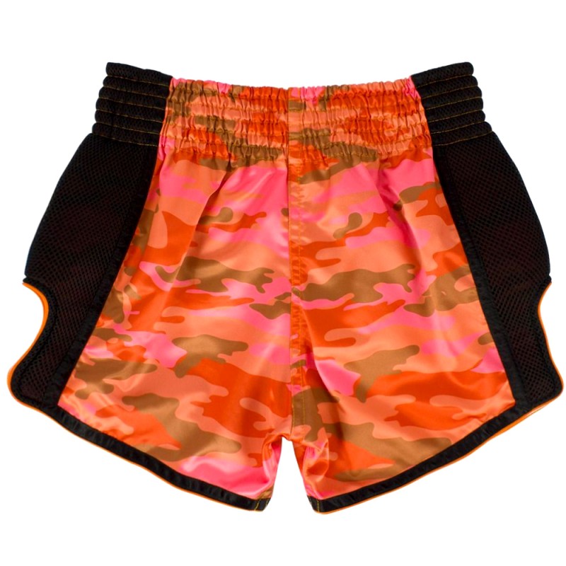 Fairtex BS1711 Шорты Тайский Бокс "Slim" Orange Camo