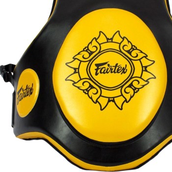 Fairtex TV2 Жилет Защитный Тренера Тайский Бокс Черный с Золотом