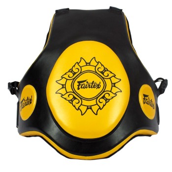 Fairtex TV2 Жилет Защитный Тренера Тайский Бокс Черный с Золотом