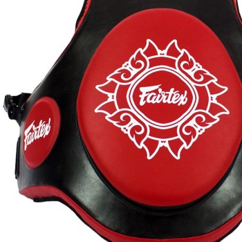 Fairtex TV2 Жилет Защитный Тренера Тайский Бокс Черный с Красным