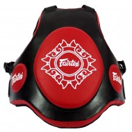Fairtex TV2 Жилет Защитный Тренера Тайский Бокс Черный с Красным