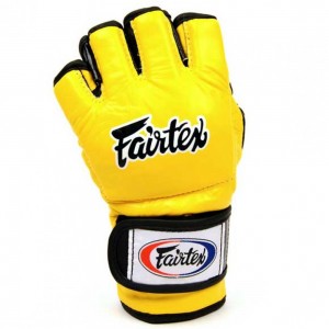 ПЕРЧАТКИ MMA FAIRTEX FGV12 ЖЕЛТЫЕ