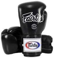 Fairtex BGV5 Боксерские Перчатки Тайский Бокс "Super Sparring" Черные	