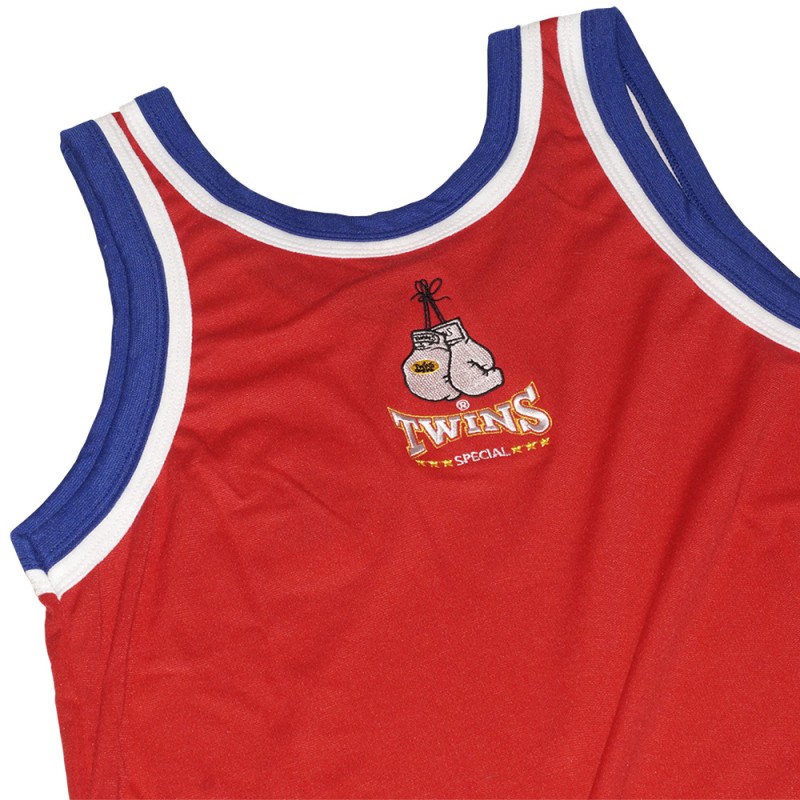 Twins Special TSL1 Майка Тайский бокс Стадион Лумпини Lumpinee Красная