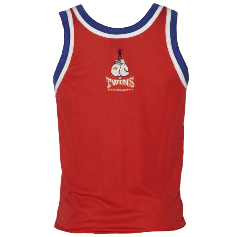 Twins Special TSL1 Майка Тайский бокс Стадион Лумпини Lumpinee Красная