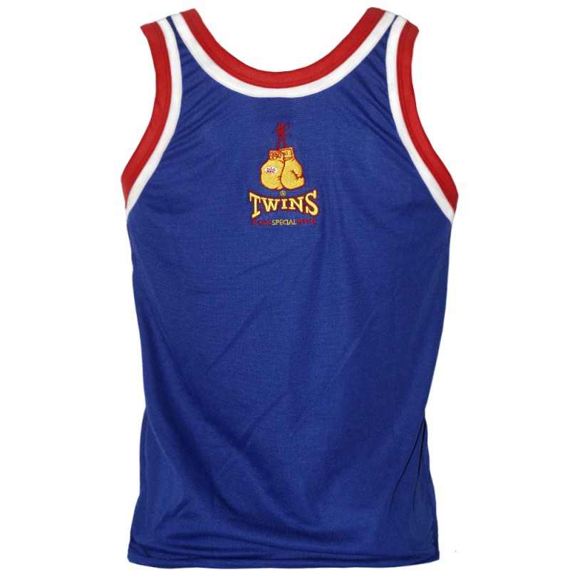 Twins Special TSL1 Майка Тайский бокс Стадион Лумпини Lumpinee Синяя