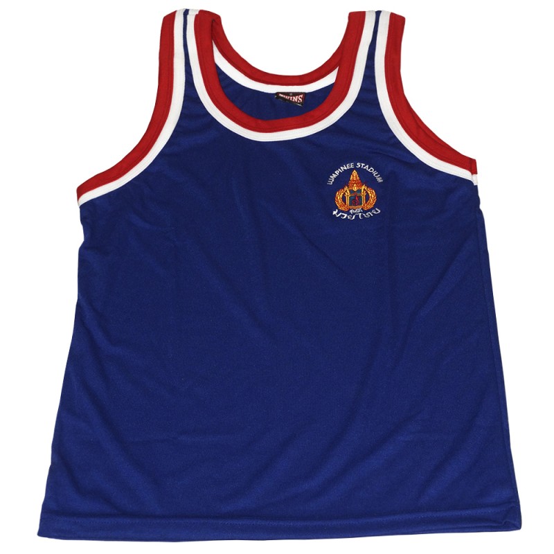 Twins Special TSL1 Майка Тайский бокс Стадион Лумпини Lumpinee Синяя