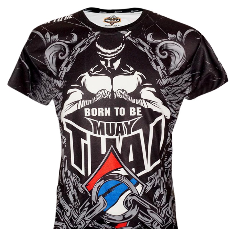 ФУТБОЛКА BORN TO BE ТРЕНИРОВОЧНАЯ МИКРОПОЛИЭСТЕР ТАЙСКИЙ БОКС