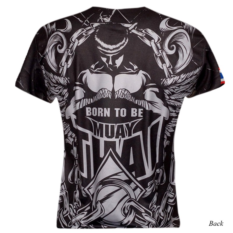 ФУТБОЛКА BORN TO BE ТРЕНИРОВОЧНАЯ МИКРОПОЛИЭСТЕР ТАЙСКИЙ БОКС