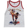 Детская Майка Тайский Бокс Тренировочная Хлопок "Classic Muay Thai" White Red 03
