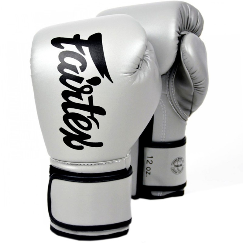 Детские Боксерские Перчатки Fairtex BGV14 Тайский Бокс Серые	