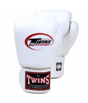 TWINS SPECIAL БОКСЕРСКИЕ ПЕРЧАТКИ ДЕТСКИЕ ТАЙСКИЙ БОКС WHITE