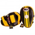 Twins Special KPL11 Тайские Пады Гнутые Липучка Тайский Бокс "Curved Leaf Kick" 