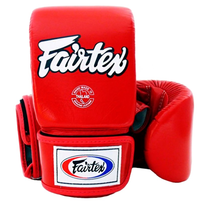 Fairtex TGO3 Снарядные Перчатки Открытый Большой Палец Красные